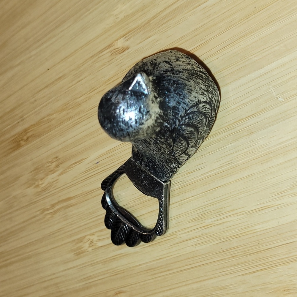Pewter colored Bird Bottle Opener